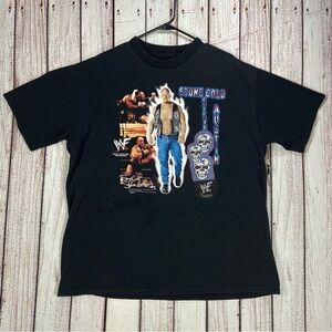 WWF Stone Cold Steve Austin Shirt Mens XL Black 1998 Wrestling WWE Vintage Wild